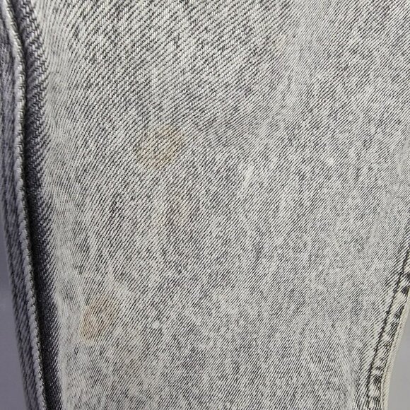 Vintage Lee High Rise Mom Jeans Women's Size 28x29" Light Gray Stone Wash - Picture 6 of 11